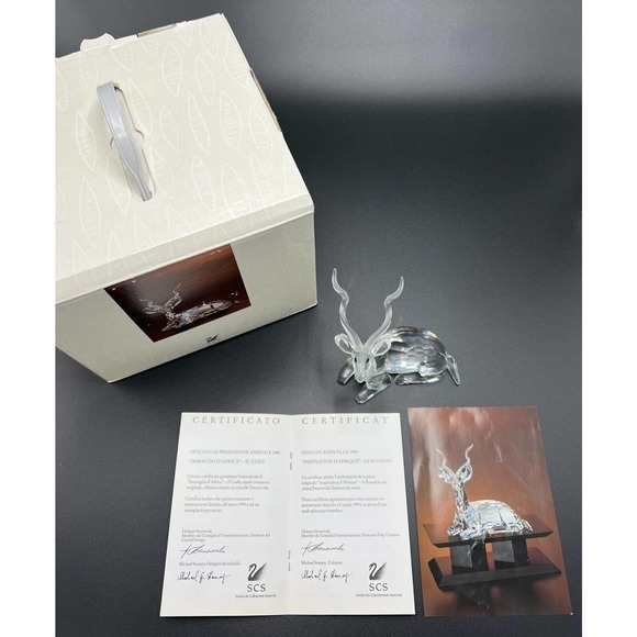 SWAROVSKI ANNUAL EDITION 1994 "INSPIRATIONAL AFRICA" KUDU ANTELOPE - Picture 4 of 9